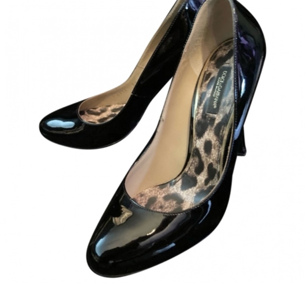 Dolce & Gabbana Black Patent Leather Heels
